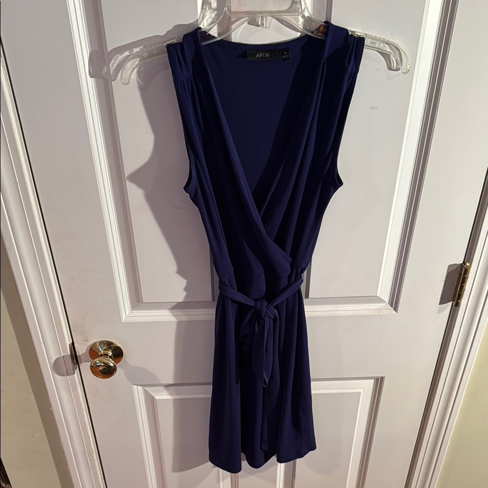 Apt. 9 Purple Sleeveless Wrap Mini Dress